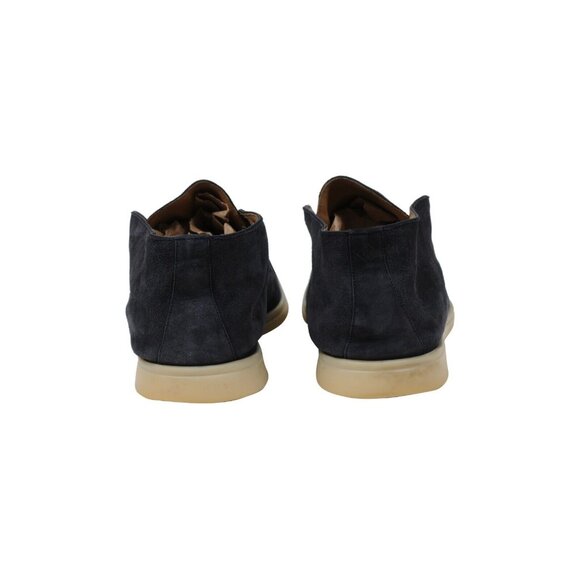 Loro Piana Mens Open Walks US 13 EU 46 Blue Suede Slip On Chukkas Ankle Boots - Picture 6 of 10
